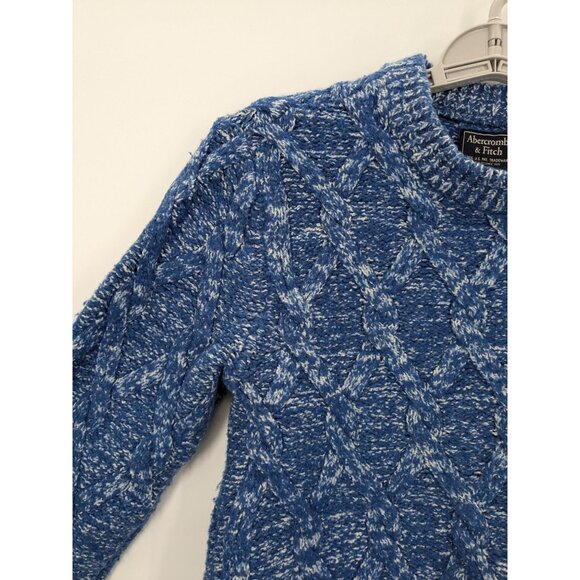 Abercrombie & Fitch Cable Knit Sweater Women Size S Fisherman Heritage Academia - Picture 4 of 11